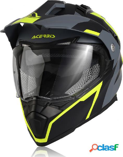 Casco integrale touring Acerbis Flip Fs-606 Nero Grigio