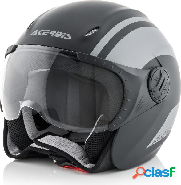 Casco jet Acerbis K-Jet on Bike Nero Grigio