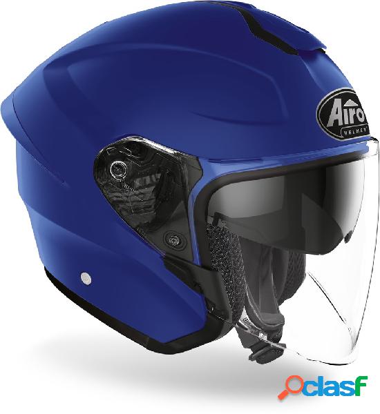 Casco jet Airoh H.20 Color in fibra Blu