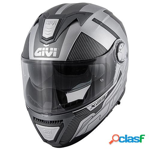 Casco modulare Givi X23 SYDNEY PROTEC Argento Opaco Nero