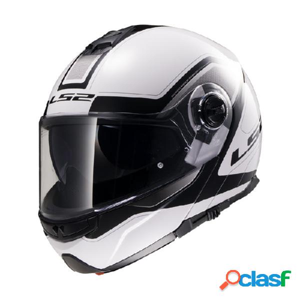 Casco modulare LS2 FF325 Strobe Civik Bianco Nero