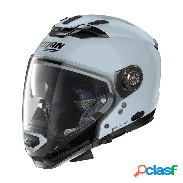 Casco modulare Nolan N70-2 Gt Classic N-com Zephyr Bianco