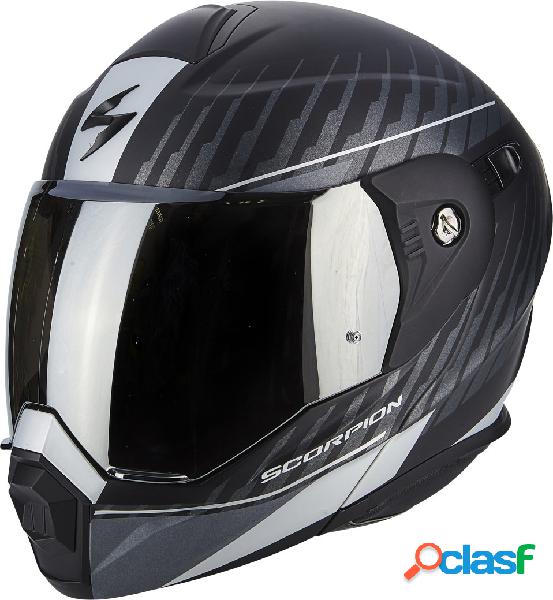 Casco modulare Scorpion ADX 1 DUAL Nero Opaco Argento