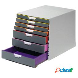 Cassettiera Varicolor - 28x35,6x29,2 cm - 7 cassetti -