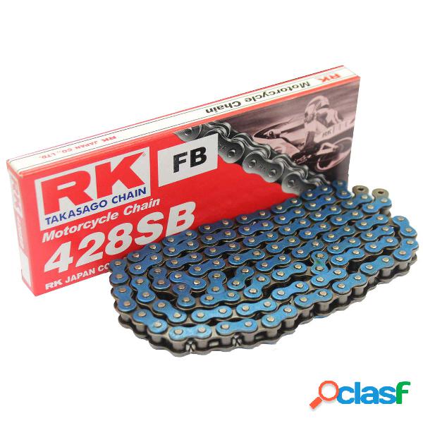 Catena trasmissione moto rk fbrk428sb /142 blu 428sb/142