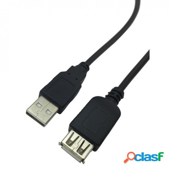 Cavo USB 2.0 A/A maschio/femmina - 3 mt - MKC Melchioni