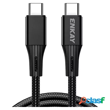 Cavo USB-C Enkay Power Delivery - 100W, 5A, 1m - Nero