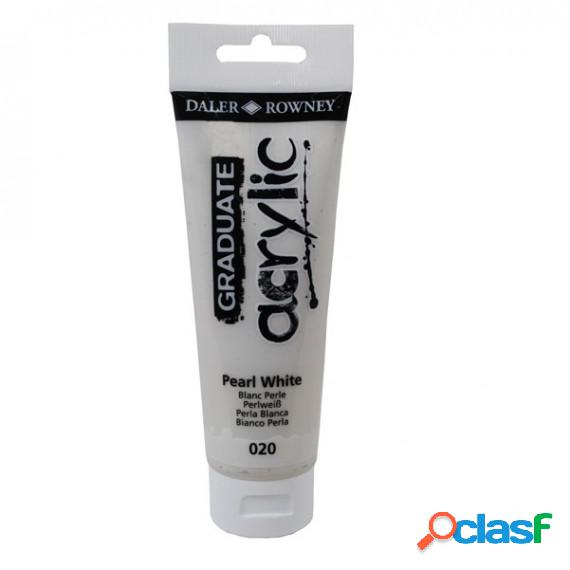 Colore acrilico fine Graduate - 120 ml - bianco perla -