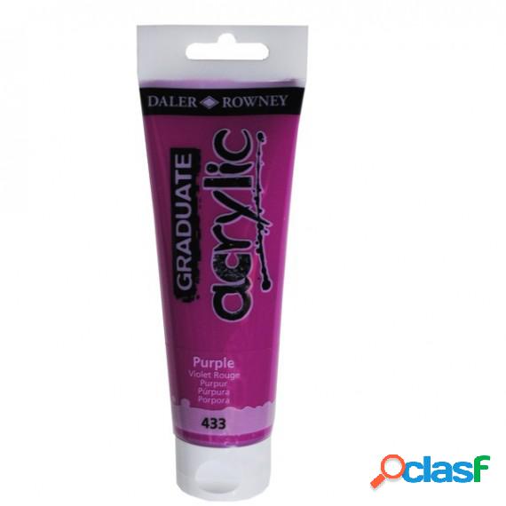 Colore acrilico fine Graduate - 120 ml - porpora - Daler