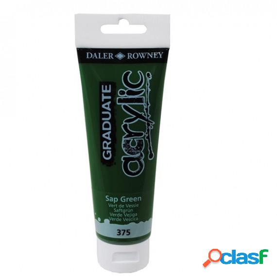 Colore acrilico fine Graduate - 120 ml - verde vescica -