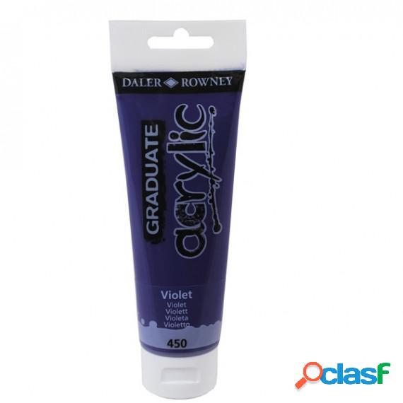 Colore acrilico fine Graduate - 120 ml - violetto - Daler