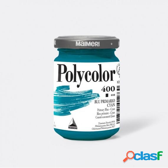 Colore vinilico Polycolor - 140 ml - blu primario cyan -