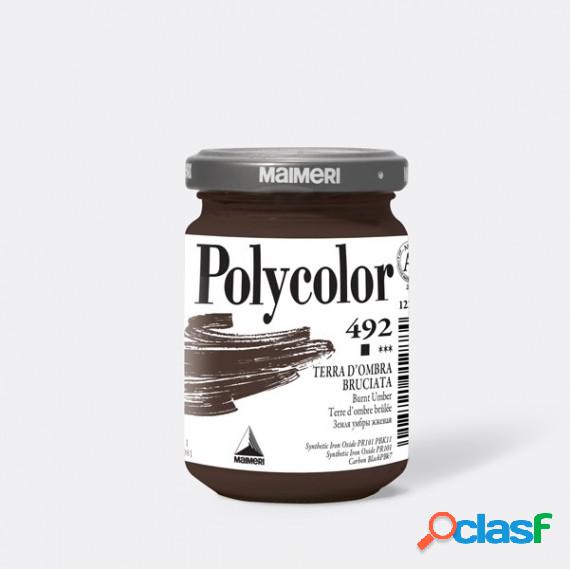 Colore vinilico Polycolor - 140 ml - terra dombra bruciata -