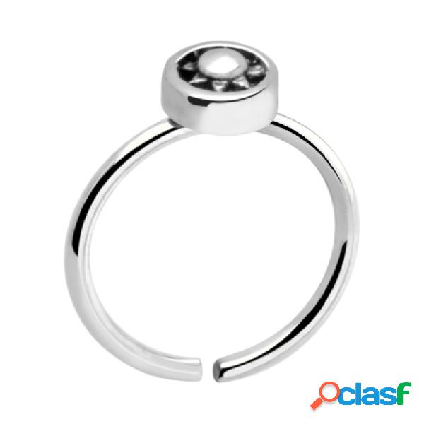 Continuous ring (surgical steel, silver, shiny finish)