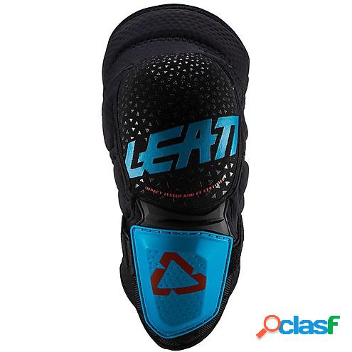 Coppia ginocchiere cross Leatt 3DF Hybrid Blu Fuel Nero