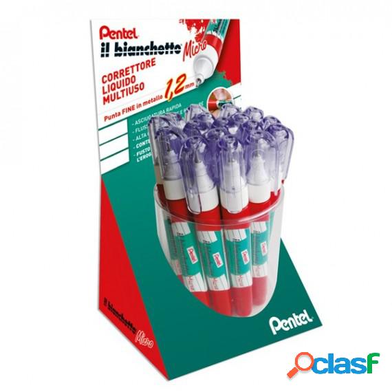Correttore liquido Bianchetto Micro - 7 ml - Pentel - expo