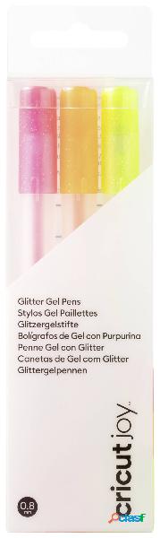 Cricut Joy™ Glitzer Gel 0,8mm, 3er Set di pennini Neon