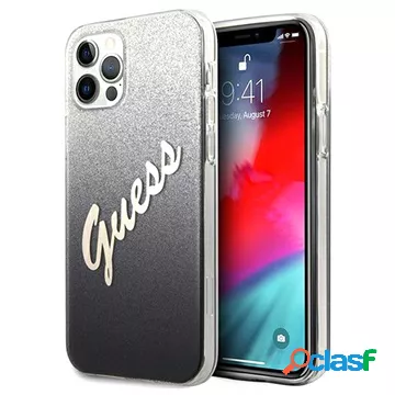 Custodia Guess Glitter Gradient Script per iPhone 12 Pro Max