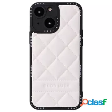 Custodia Ibrida Good Luck Rhombic Grid per iPhone 14 Plus -