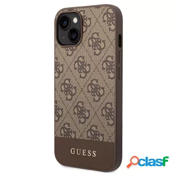 Custodia Ibrida Guess per iPhone 14 Plus con Strisce 4G -