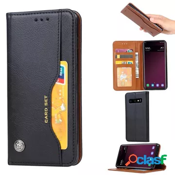 Custodia a portafoglio per Samsung Galaxy S10+ con funzione