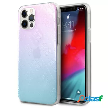 Custodia ibrida Guess 3D Raised per iPhone 12 Pro Max - rosa