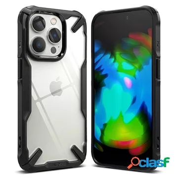 Custodia ibrida Ringke Fusion X per iPhone 14 Pro - Nera