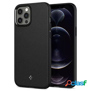 Custodia ibrida Spigen Mag Armor per iPhone 12/12 Pro - nera