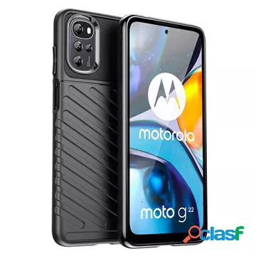 Custodia in TPU per Motorola Moto G22 serie Thunder - nera