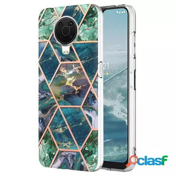 Custodia in TPU per Nokia G10/G20 IMD elettrolitico in marmo