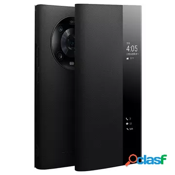 Custodia in pelle a vibrazione Qialino Smart View Honor