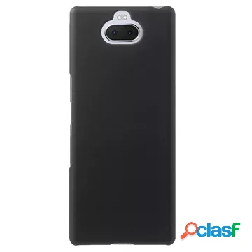 Custodia in plastica gommata per Sony Xperia 10 - nera