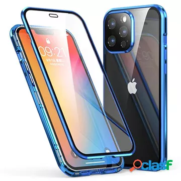 Custodia magnetica Luphie per iPhone 13 Pro Max - blu