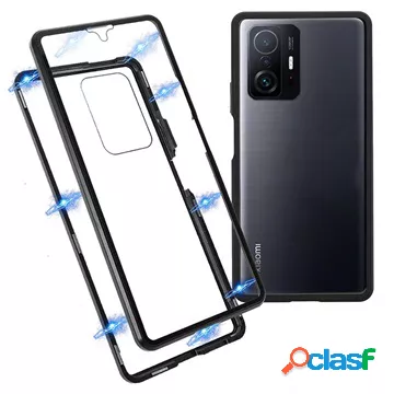 Custodia magnetica Xiaomi 11T/11T Pro con vetro temperato -