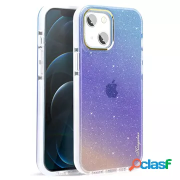 Custodia per iPhone 13 serie Ombre Kingxbar - viola / blu