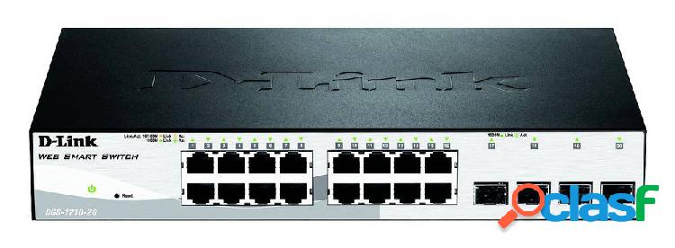D-Link DGS-1210-20/E Switch di rete RJ45/SFP 16+4 porte 40