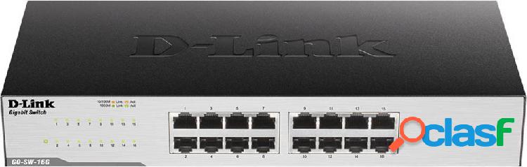 D-Link GO-SW-16G/E Switch di rete 16 Porte 1 GBit/s