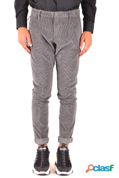 DONDUP PANTALONI UOMO UP235VS0018UXXXDU900 COTONE GRIGIO