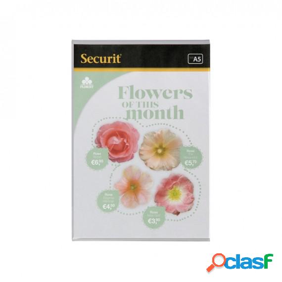 Display PortamenU a L - 14,8x21 cm (A5) - Securit