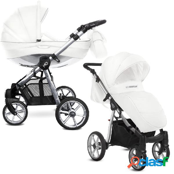 Duo BABYACTIVE Mommy Glossy White Pelle Silver