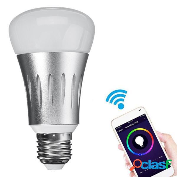 E27 7W RGBW WIFI APP Control LED Smart Light Bulb funziona