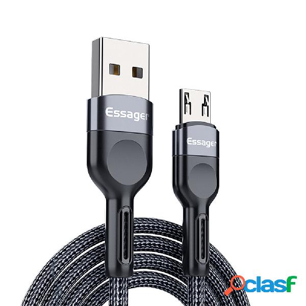 ESSAGER 2.4A USB-A a Micro USB Cavo QC2.0 Huawei FCP