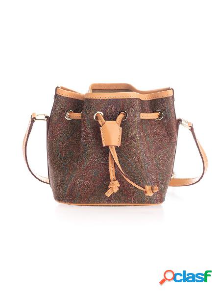 ETRO BORSA A SPALLA DONNA 0H15480100600 COTONE MARRONE