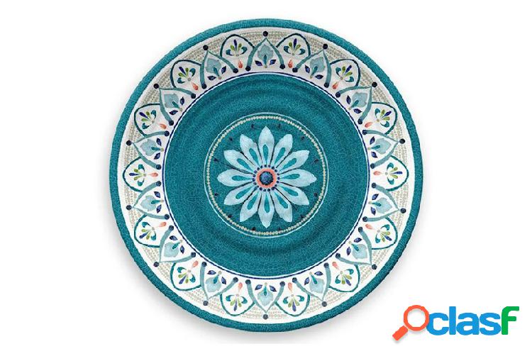 Emporio Zani Set di piatti piani Rabat 2 pezzi azzurro
