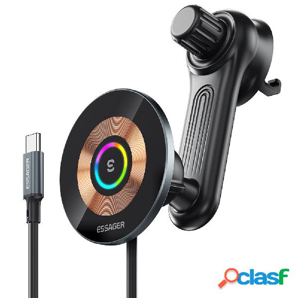 Essager RGB 15W QI Supporto per telefono caricatore wireless