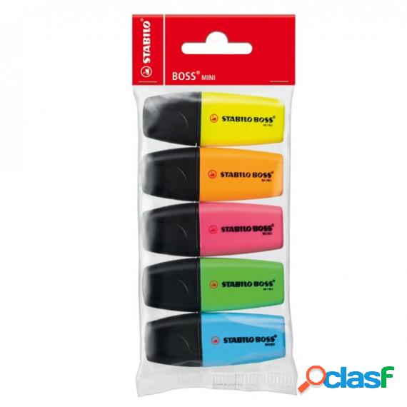 Evidenziatore Boss Mini - punta a scalpello - tratto 2 - 5