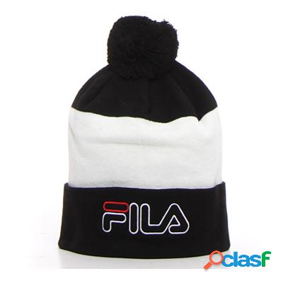 FILA Cappello con ponpon - bianco nero