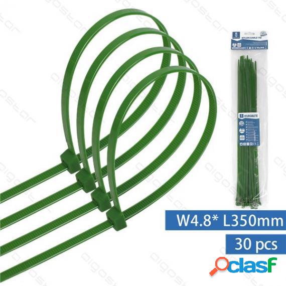 Fascetta Fermacavo In Nylon 4,8Mmx350Mm Verde - Confezione