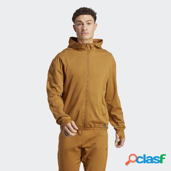 Felpa con cappuccio Yoga Base Training AEROREADY Full-Zip