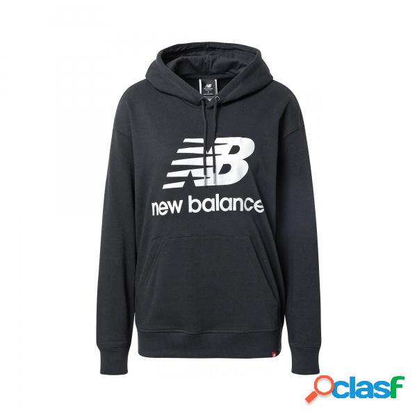 Felpa oversize con cappuccio New Balance Stacked Logo New